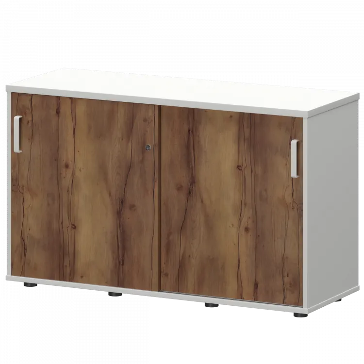 Тумба-купе СМТ-12К Тип1 Белый/Таксония 1236x444x750 Смарт