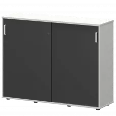 Тумба-купе СМТ-15.11К Тип1 Белый/Графит 1496x444x1150 Смарт