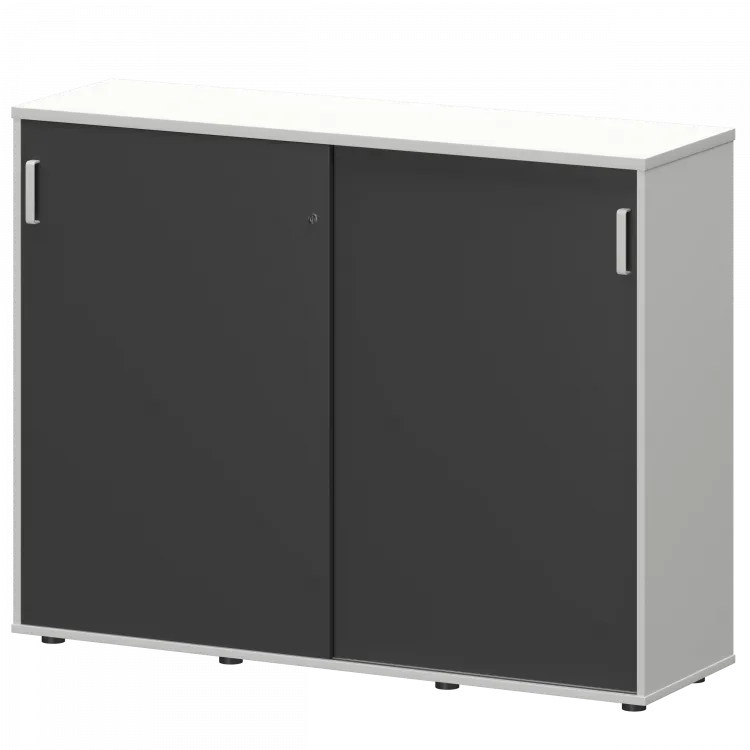 Тумба-купе СМТ-15.11К Тип1 Белый/Графит 1496x444x1150 Смарт