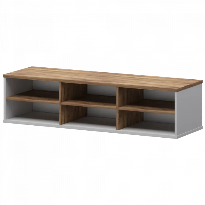 Надставка с вставкой для тумбы-купе СМТ-15НВ.18 тип2 Белый/Таксония 1496x444x400 Смарт