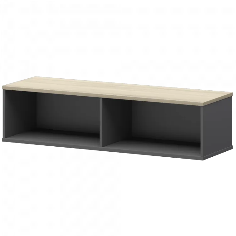 Надставка для тумбы-купе СМТ-15Н25 Графит/Кронберг 1496x444x400 Смарт