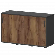 Тумба-купе СМТ-12К Тип1 Графит/Таксония 1236x444x750 Смарт