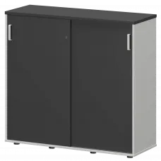 Тумба-купе СМТ-12.11К Тип2 Белый/Графит 1236x444x1150 Смарт