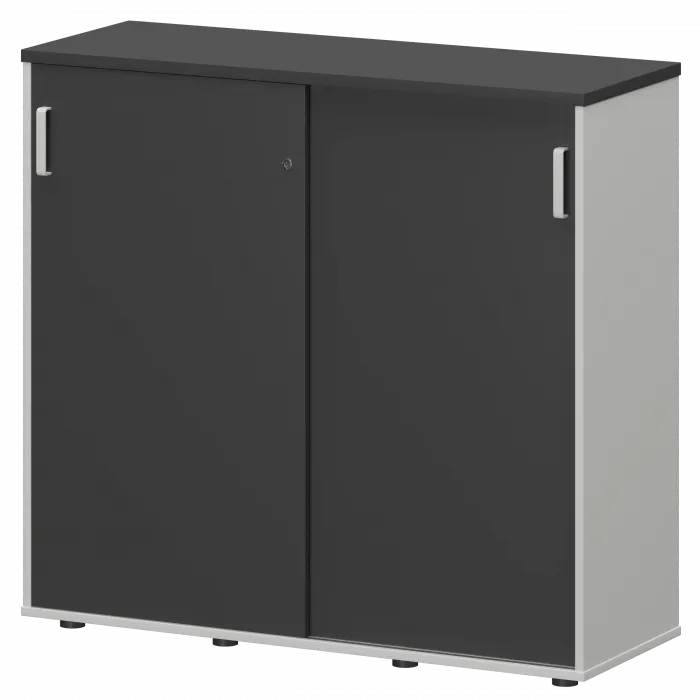 Тумба-купе СМТ-12.11К Тип2 Белый/Графит 1236x444x1150 Смарт
