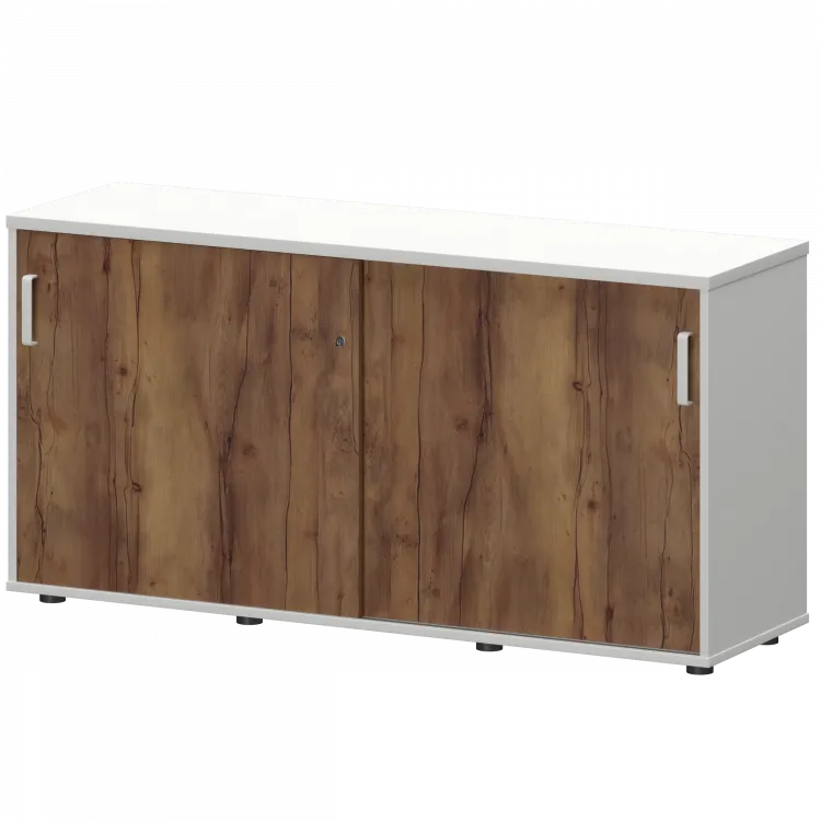 Тумба-купе СМТ-15.7К Тип1 Белый/Таксония 1496x444x750 Смарт