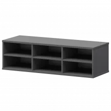 Надставка с вставкой для тумбы-купе СМТ-12НВ.18 Графит 1236x444x400 Смарт