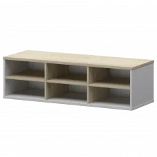 Надставка с вставкой для тумбы-купе СМТ-12НВ.18 тип2 Белый/Кронберг 1236x444x400 Смарт