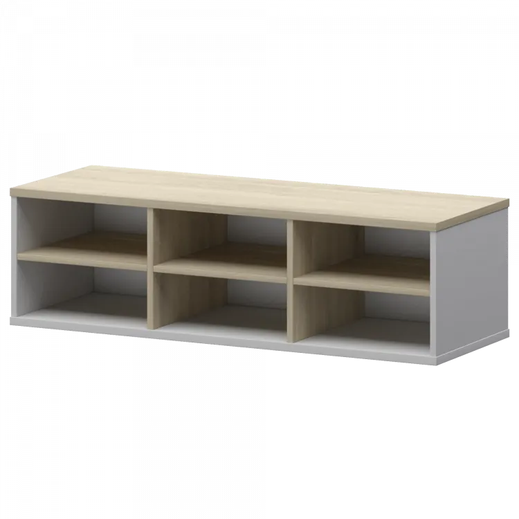 Надставка с вставкой для тумбы-купе СМТ-12НВ.18 тип2 Белый/Кронберг 1236x444x400 Смарт