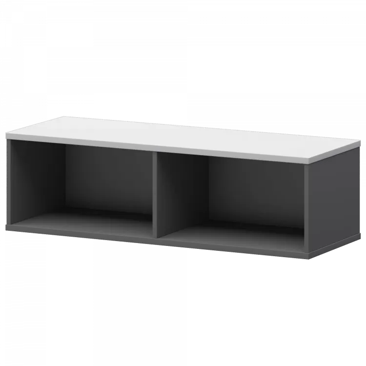 Надставка для тумбы-купе СМТ-12Н25 Графит/Белый 1236x444x400 Смарт