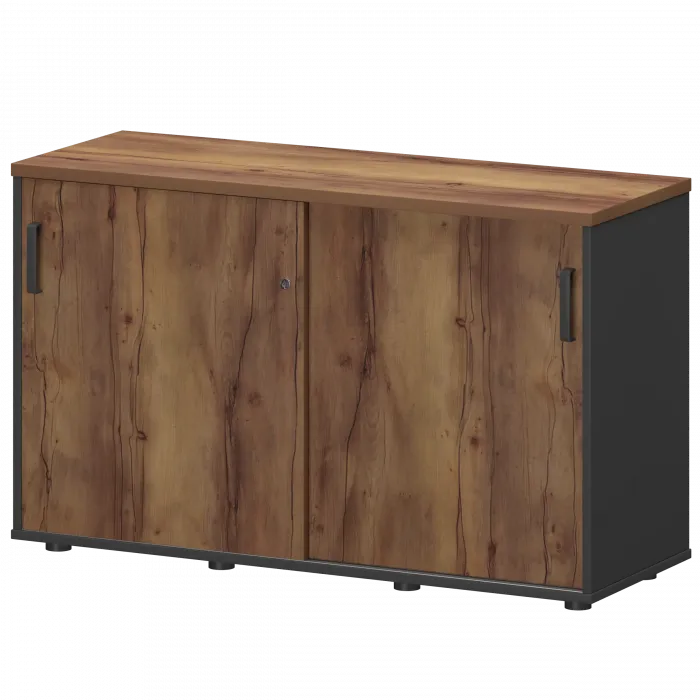 Тумба-купе СМТ-12К Тип2 Графит/Таксония 1236x444x750 Смарт