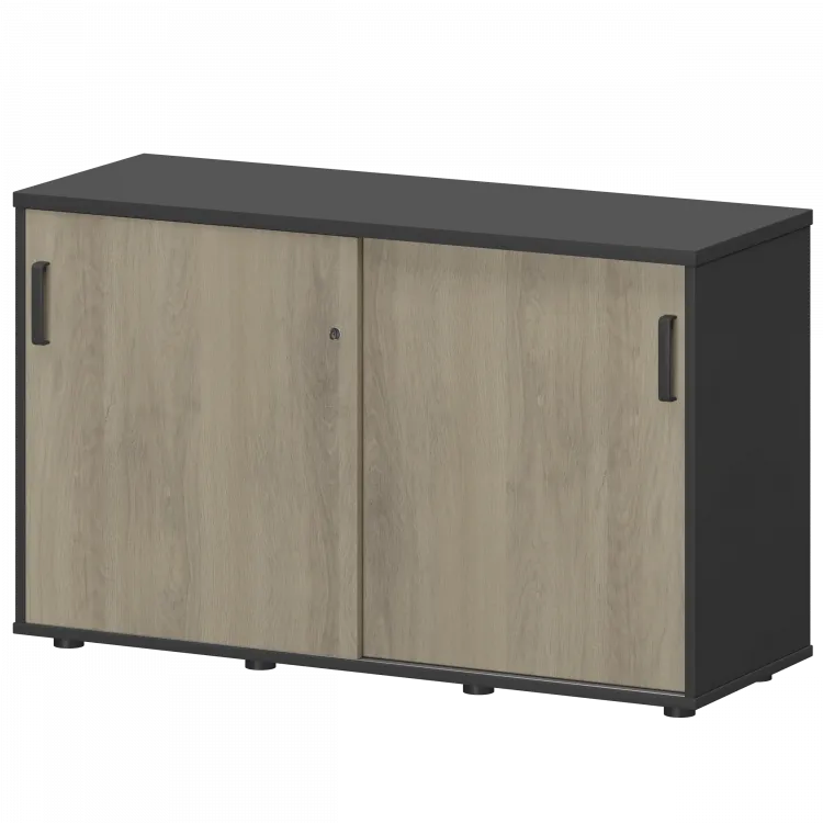 Тумба-купе СМТ-12К Тип1 Графит/Кронберг 1236x444x750 Смарт