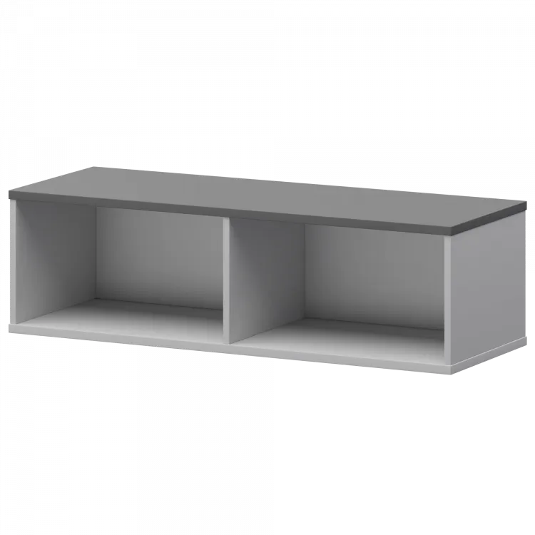 Надставка для тумбы-купе СМТ-12Н25 Белый/Графит 1236x444x400 Смарт