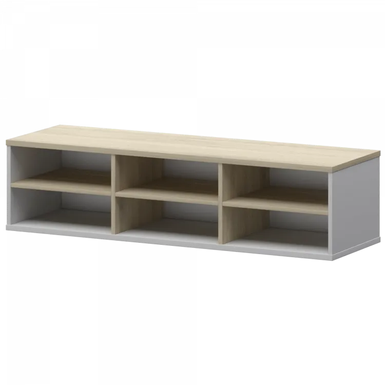 Надставка с вставкой для тумбы-купе СМТ-15НВ.18 тип2 Белый/Кронберг 1496x444x400 Смарт