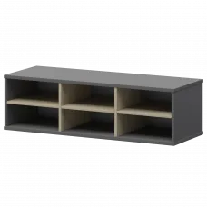 Надставка с вставкой для тумбы-купе СМТ-12НВ.18 тип1 Графит/Кронберг 1236x444x400 Смарт