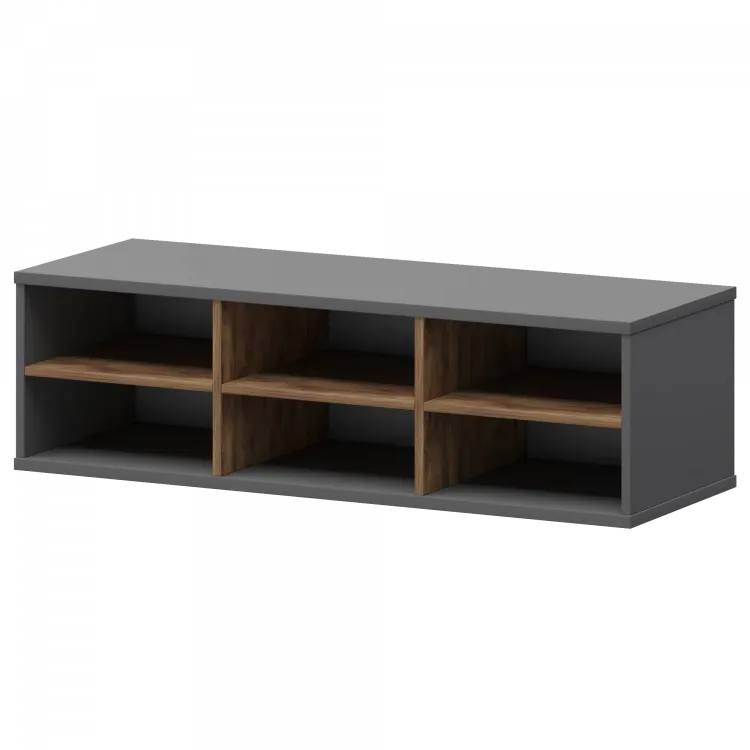 Надставка с вставкой для тумбы-купе СМТ-12НВ.18 тип1 Графит/Таксония 1236x444x400 Смарт