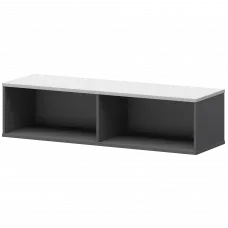 Надставка для тумбы-купе СМТ-15Н25 Графит/Белый 1496x444x400 Смарт