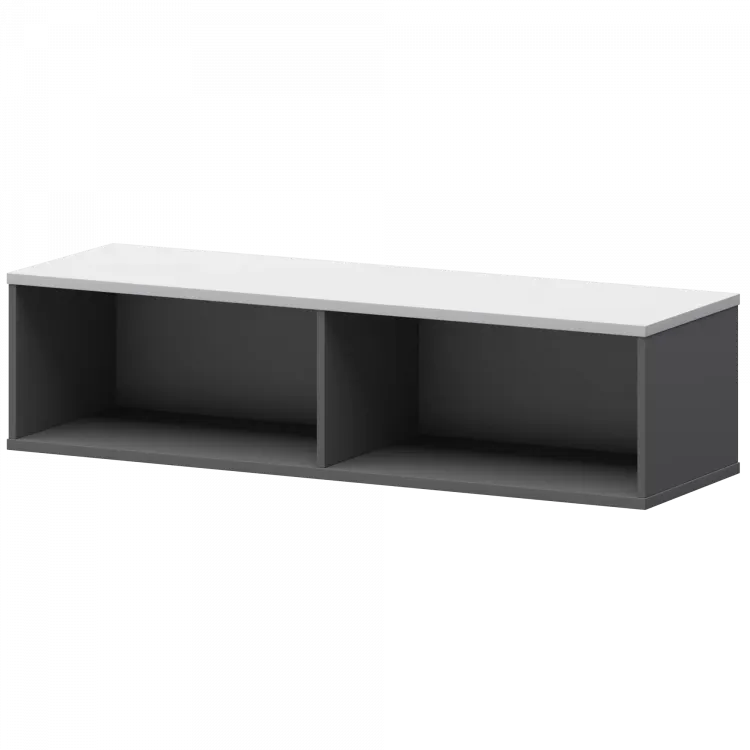 Надставка для тумбы-купе СМТ-15Н25 Графит/Белый 1496x444x400 Смарт