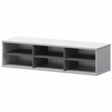 Надставка с вставкой для тумбы-купе СМТ-15НВ.18 тип1 Белый/Графит 1496x444x400 Смарт