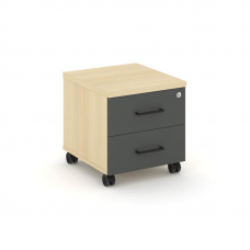 Style Project Тумба мобильная усил. колеса SN.TMU-001 Акация Лорка/Акация Лорка/Антрацит/Черный Ручк