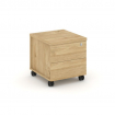 Style Project Тумба мобильная усил. колеса SN.TMU-005 Тиквуд Светлый 416*460*437