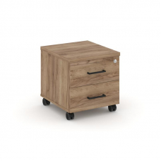 Style Project Тумба мобильная усил. колеса SN.TMU-001 Дуб Табак/Черный Ручки 416*460*437