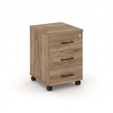 Style Project Тумба мобильная усил. колеса SN.TMU-002 Дуб Табак/Черный Ручки 416*460*611