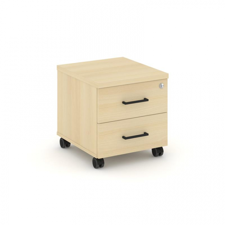 Style Project Тумба мобильная усил. колеса SN.TMU-001 Акация Лорка/Черный Ручки 416*460*437