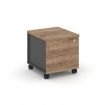 Style Project Тумба мобильная усил. колеса SN.TMU-005 Антрацит/Дуб Табак/Дуб Табак 416*460*437