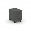 Style Project Тумба мобильная з/с ЛХДФ SN.TM-003 Антрацит/Черный Ручки 320*460*437