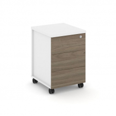 Style Project Тумба мобильная усил. колеса SN.TMU-006 Белый/Белый/Вяз Благородный 416*460*611