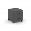 Style Project Тумба мобильная усил. колеса SN.TMU-001 Антрацит/Черный Ручки 416*460*437