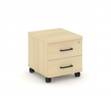 Style Project Тумба мобильная SN.TM-001 Акация Лорка/Черный Ручки 416*460*437