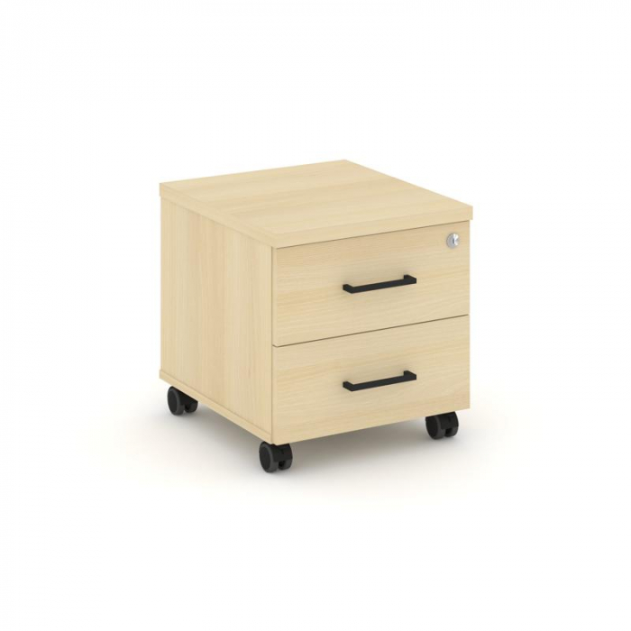 Style Project Тумба мобильная SN.TM-001 Акация Лорка/Черный Ручки 416*460*437