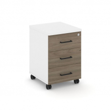 Style Project Тумба мобильная усил. колеса SN.TMU-002 Белый/Белый/Вяз Благородный/Черный Ручки 416*4