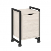Loft Тумба на колесных опорах+фасад VR.L-T2.K Денвер Светлый/Металл Черный 500*460*767