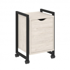 Loft Тумба на колесных опорах+фасад VR.L-T2.K Денвер Светлый/Металл Черный 500*460*767