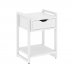 Loft Тумба на регулируемых опорах с ящ. и полкой VR.L-T1.O Белый Бриллиант/Металл Белый 500*460*719