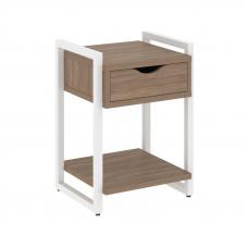Loft Тумба на регулируемых опорах с ящ. и полкой VR.L-T1.O Дуб Аризона/Металл Белый 500*460*719
