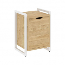 Loft Тумба на регулируемых опорах+фасад VR.L-T2.O Тиквуд Светлый/Металл Белый 500*460*719