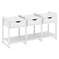 Loft Тумба на регулируемых опорах VR.L-TN-4.O Белый Бриллиант/Металл Белый 1440*460*719