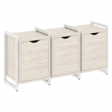 Loft Тумба на регулируемых опорах VR.L-TN-5.O Денвер Светлый/Металл Белый 1440*460*719