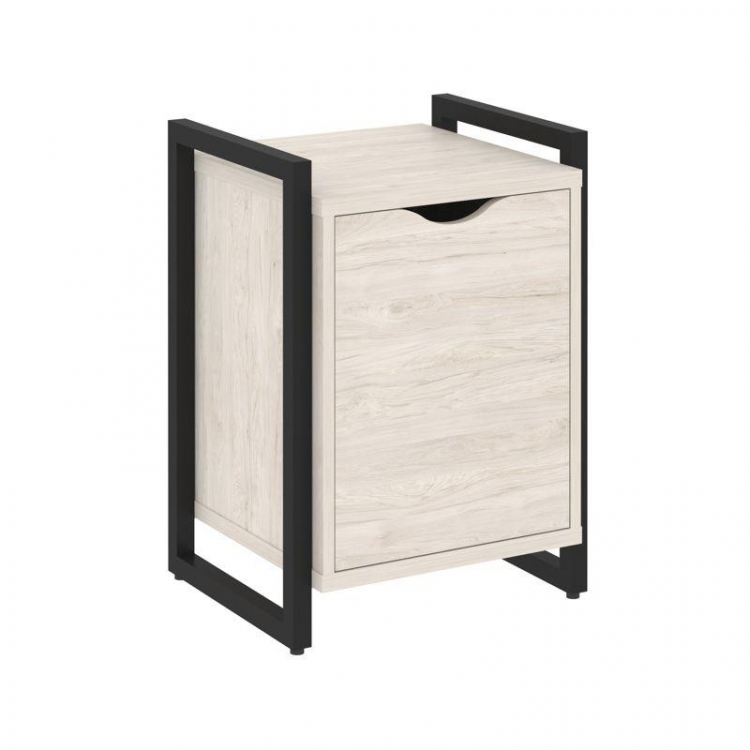 Loft Тумба на регулируемых опорах+фасад VR.L-T2.O Денвер Светлый/Металл Черный 500*460*719