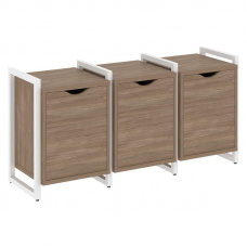 Loft Тумба на регулируемых опорах VR.L-TN-5.O Дуб Аризона/Металл Белый 1440*460*719