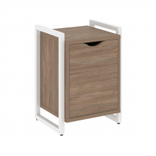 Loft Тумба на регулируемых опорах+фасад VR.L-T2.O Дуб Аризона/Металл Белый 500*460*719