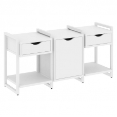 Loft Тумба на регулируемых опорах VR.L-TN-6.O Белый Бриллиант/Металл Белый 1440*460*719