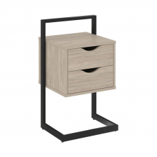 Loft Тумба приставная VR.L-PY2 Дуб Аттик/Металл Черный 450*409*792