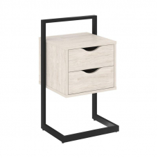 Loft Тумба приставная VR.L-PY2 Денвер Светлый/Металл Черный 450*409*792