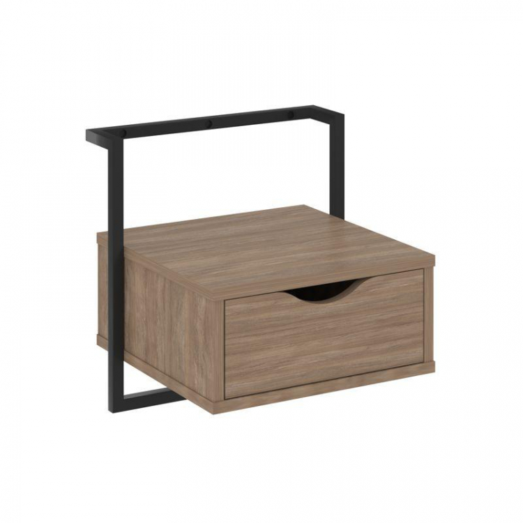 Loft Тумба навесная (крепление к стене) VR.L-SY1 Дуб Аризона/Металл Черный 450*409*450