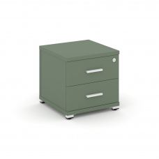 Concept Тумба приставная 2 ящ. CN.TUP-001 W Кобо/Металл Белый 420*420*416