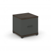 Concept Тумба приставная 1 распаш. фасад CN.TUP-004 A Дуб Мали/Антрацит/Металл Антрацит 420*420*416